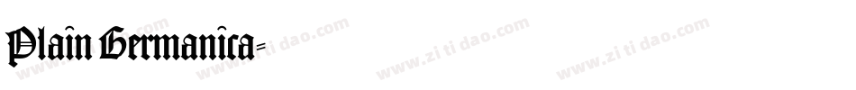 Plain Germanica字体转换